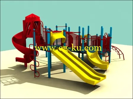 3D Models for Children Playground 儿童游乐场3D模型的图片1