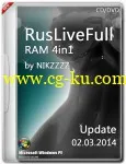 RusLiveFull RAM 4in1 by NIKZZZZ CD/DVD (02.03.2014) [Ru/En]的图片1