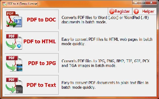 PDF to X 4.0 Build 040的图片1