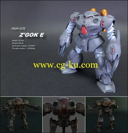 ZUGOCK-E Robot – Max 2010 Vray with Texs Plus Obj的图片1