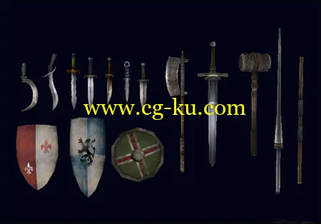 Tridinaut Medieval Weapons Pack 中世纪的武器包的图片1