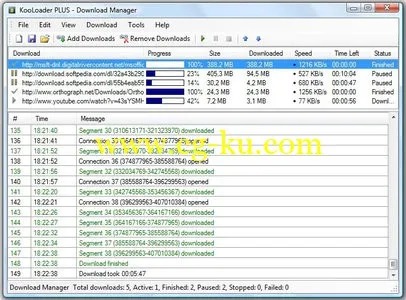 KooLoader Plus 3.3 下载管理器软件的图片1