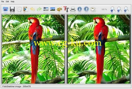 FotoSketcher 2.45 Portable 素描工具 便携版的图片1