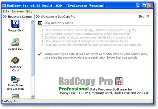 JufSoft BadCopy Pro 4.1 Build 1215的图片1