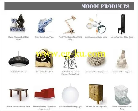 Moooi Furnitures 3d Models 家具3D模型的图片1