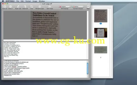 Ocrtools 2.0.1 Mac Os X 自动识别图片文件的图片1