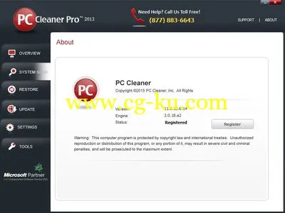 PC Cleaner Pro 2013 11.0.13.6.14 超强的系统清洁工具的图片1