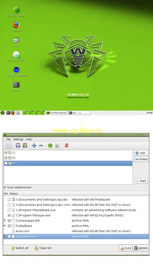 Dr.Web LiveCD v6.0.2 [13. March 2014]的图片1