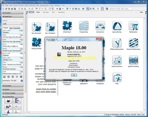 Maplesoft Maple 18.0 Windows / Linux的图片3