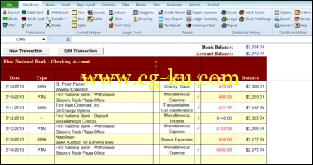 Checkbook For Excel 6.1a的图片1