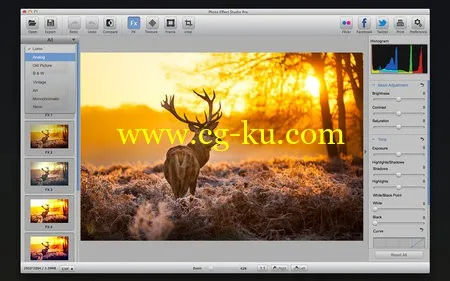 Photo Effect Studio Pro v4.1.0 MacOSX 包装艺术照片效果的图片1