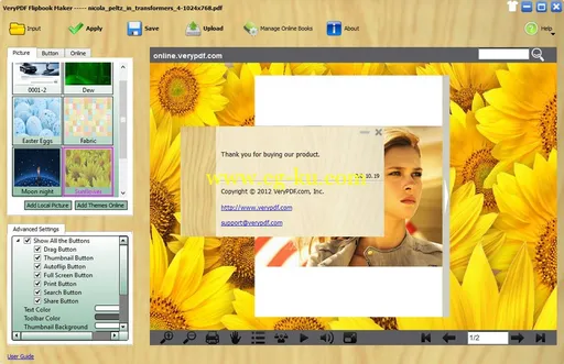VeryPDF Flipbook Maker Pro 2.0.10.19的图片1