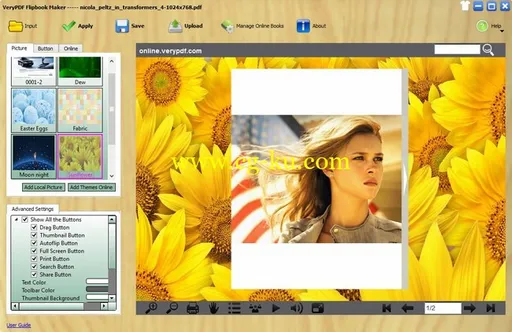 VeryPDF Flipbook Maker Pro 2.0.10.19的图片3