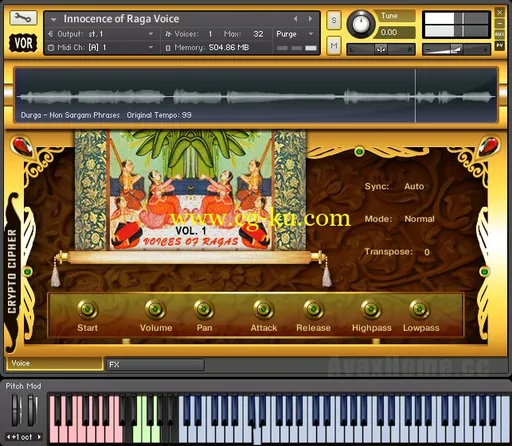 Cryptocipher Voices Of Ragas KONTAKT的图片1