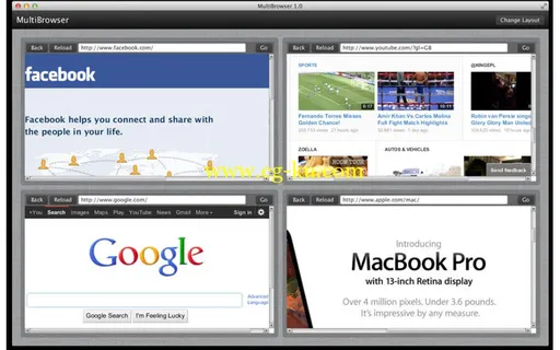 MultiBrowser1 v1.2.1 Bilingual MacOSX的图片1