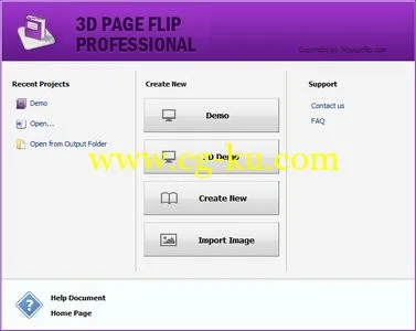 3D PageFlip Professional 1.7.0 3D电子书制作软件的图片1