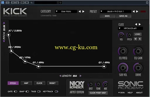 Sonic Academy KICK Nicky Romero Edition v1.01 Win / Mac OS X的图片1