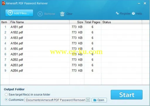 Aimersoft PDF Password Remover 1.0.0.1的图片1