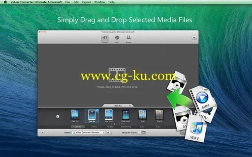 Aimersoft Video Converter Ultimate 4.0.0 Mac OS X的图片1