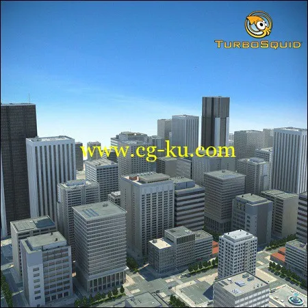 TurboSquid – Big Cityscape Scene 大场景城市景观的图片1