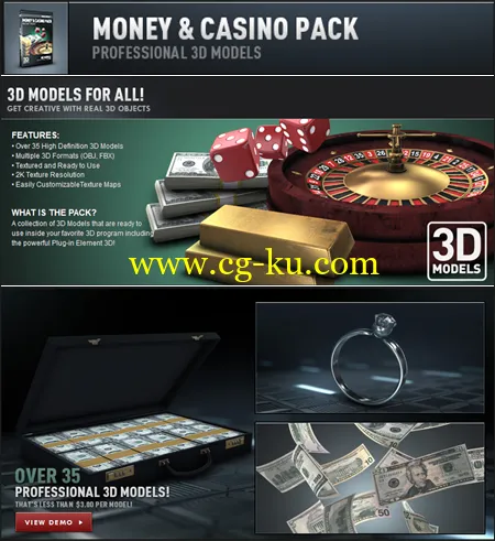 Videocopilot – Money & Casino Pack的图片1