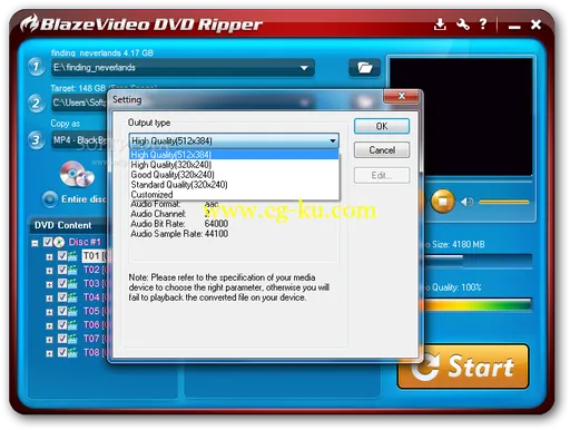 BlazeVideo DVD Ripper 3.0.0.0 Final的图片1