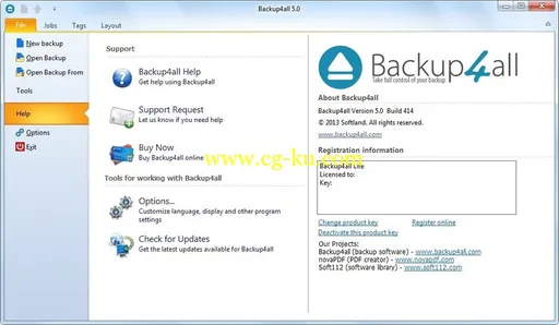 Softland Backup4all Lite 5.0 Build 414 + Portable的图片1