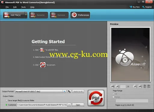 Aiseesoft PDF to Word Converter 3.2.56的图片1