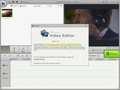 iSkysoft Video Editor 4.7.2.1的图片1