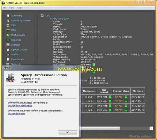 Speccy Professional / Business / Technician 1.30.730 Multilingual的图片1