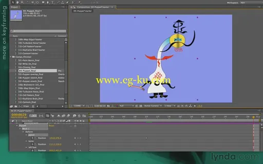 After Effects Apprentice 13: Paint and Puppet的图片1