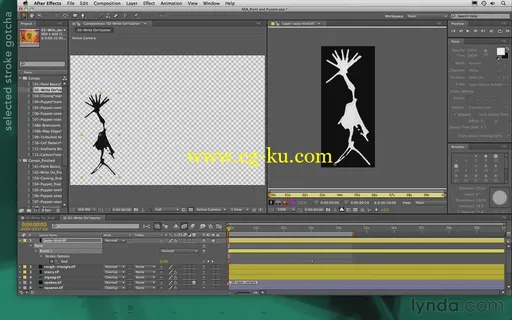 After Effects Apprentice 13: Paint and Puppet的图片3