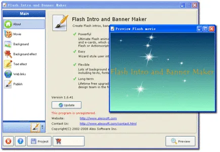 Aleo Flash Intro Banner Maker 4.1的图片1