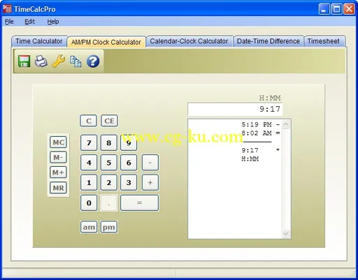 TimeCalcPro 3.12的图片1