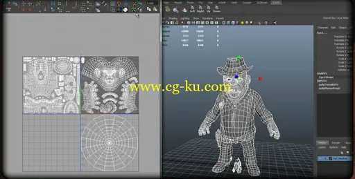 Eat3D – ZBrush 4 Character Production 3 – Creating the UVs and Texturing the Game Model的图片4