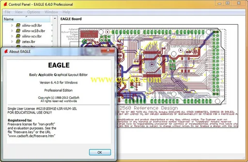 CadSoft Eagle Professional 7.5.0 Multilingual 设计印刷电路板的图片2