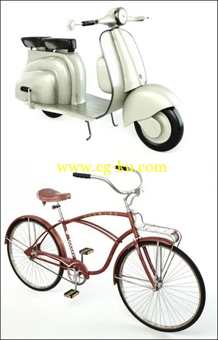 Old Vespa ,Old Bicycle的图片1