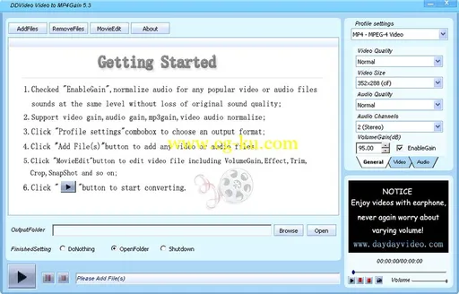 DDVideo Video to MP4 Gain 5.3的图片1