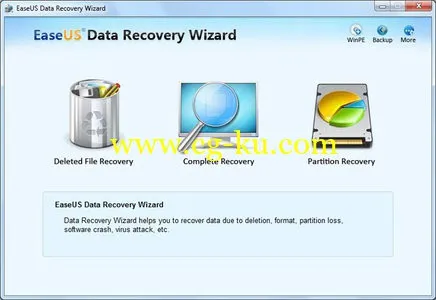 EASEUS Data Recovery Wizard WinPE Edition 6.0 Retail 数据恢复软件的图片1