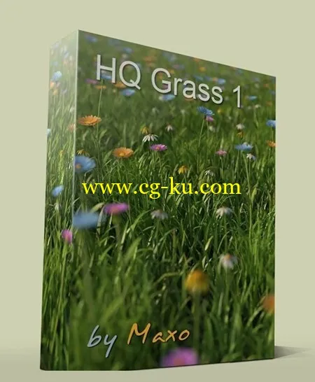 3dMentor – HQ Grass 1 高品质的花草3D模型的图片1