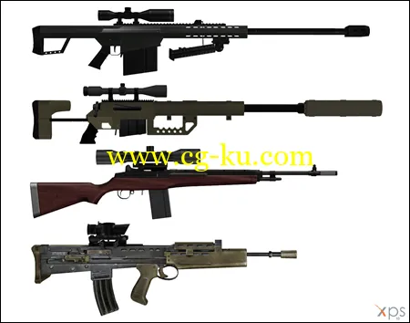 3D GunsModels by UAk 枪支模型的图片1