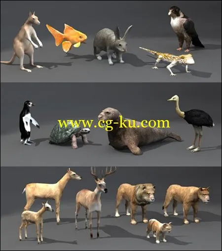 Unity 3D beasts & Animals 野兽和动物模型的图片1