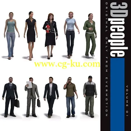 Evermotion – 3D People Vol.01 3D人物模型的图片1