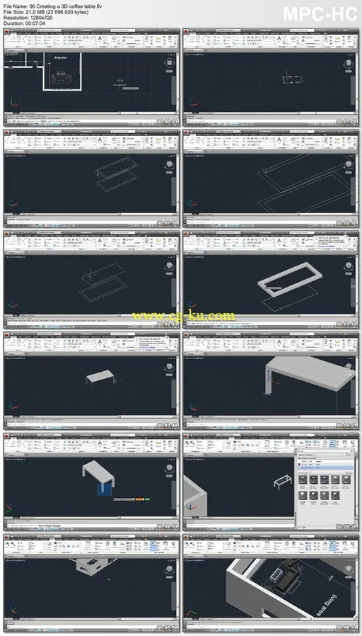 Dixxl Tuxxs – Creating a 3D Furniture Layout in AutoCAD的图片2