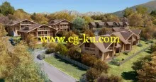 TurboSquid – Log House – Chamonix 房子模型的图片2