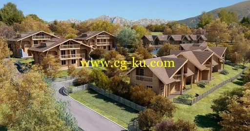 TurboSquid – Log House – Chamonix 房子模型的图片3