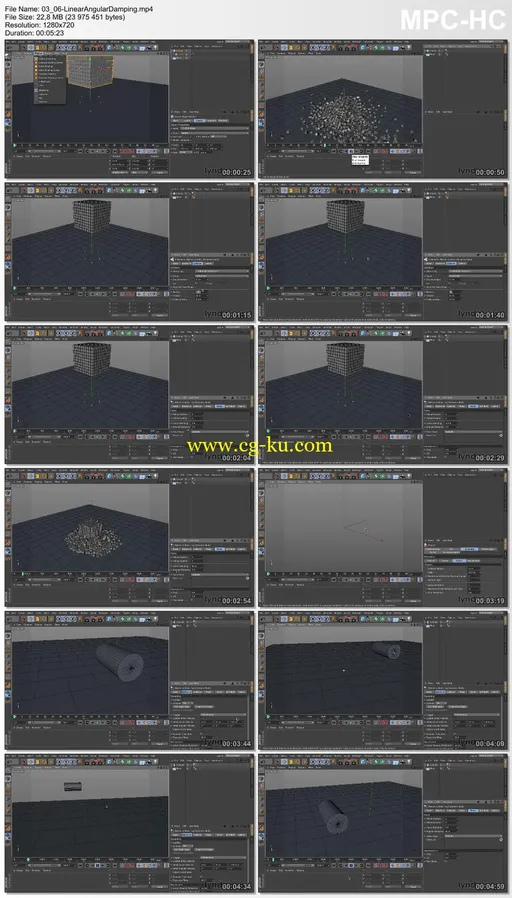 Lynda – Dynamics in CINEMA 4D的图片2