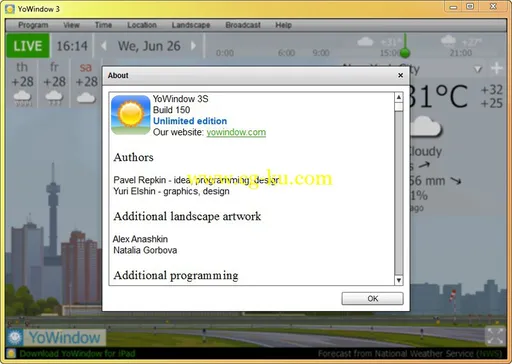 YoWindow Unlimited Edition 4 Build 88 Final Multilingual 天气屏保的图片2
