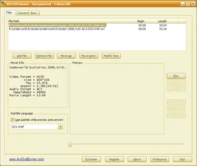 CooolSoft AVI DVD Burner 6.7.0.224的图片1