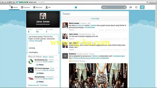 Lynda – Up and Running with Twitter (Updated Jun 06, 2014)的图片1